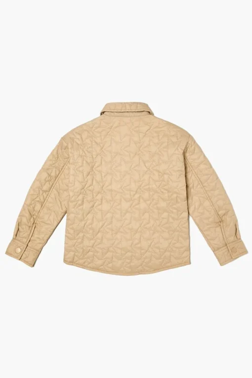 Kids Star Quilted Bomber Jacket (Girls + Boys)