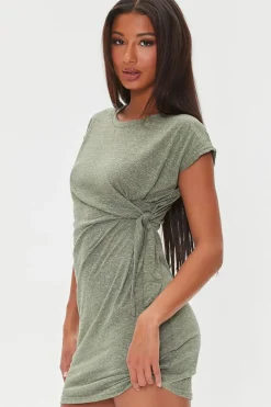 Knotted Mini T-Shirt Dress