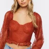 Lace Corset Crop Top