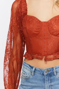 Lace Corset Crop Top