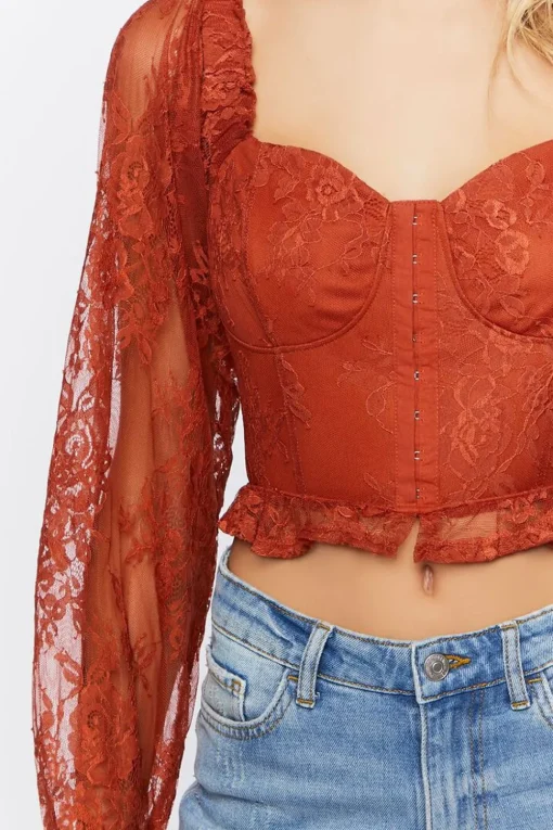 Lace Corset Crop Top