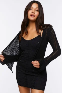 Lace Seamed Mini Dress