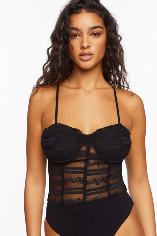 Lace Sweetheart Lingerie Bodysuit