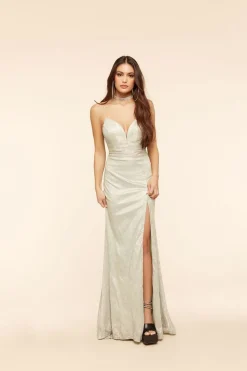 Lace-Back Sweetheart Gown