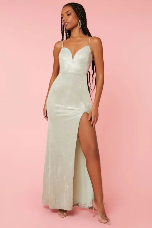 Lace-Back Sweetheart Gown