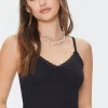 Lace-Trim Cropped Cami