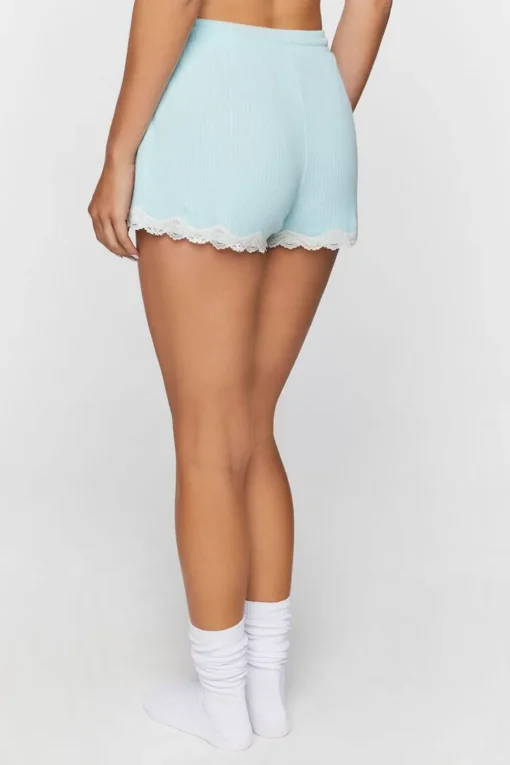Lace-Trim Lounge Shorts