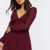 Lace-Trim Mini Dress