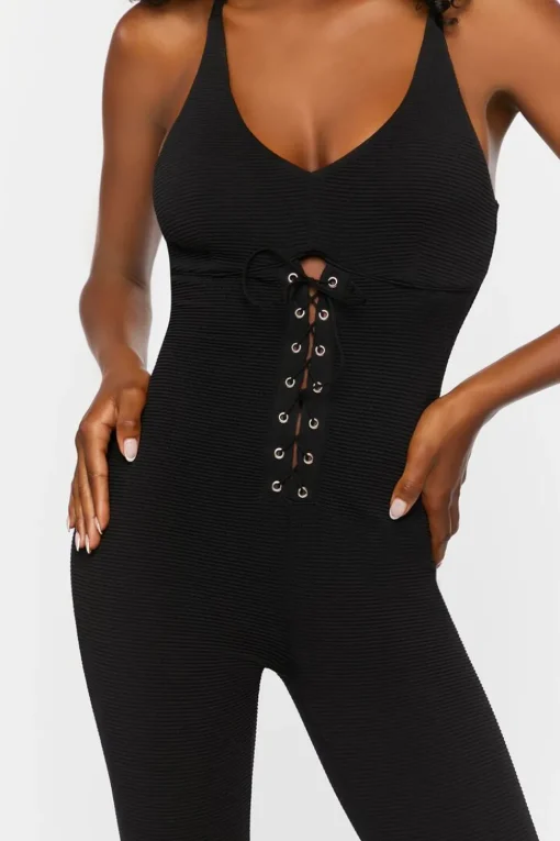 Lace-Up Cami Jumpsuit