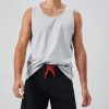 Lace-Up Contrast-Trim Swim Trunks