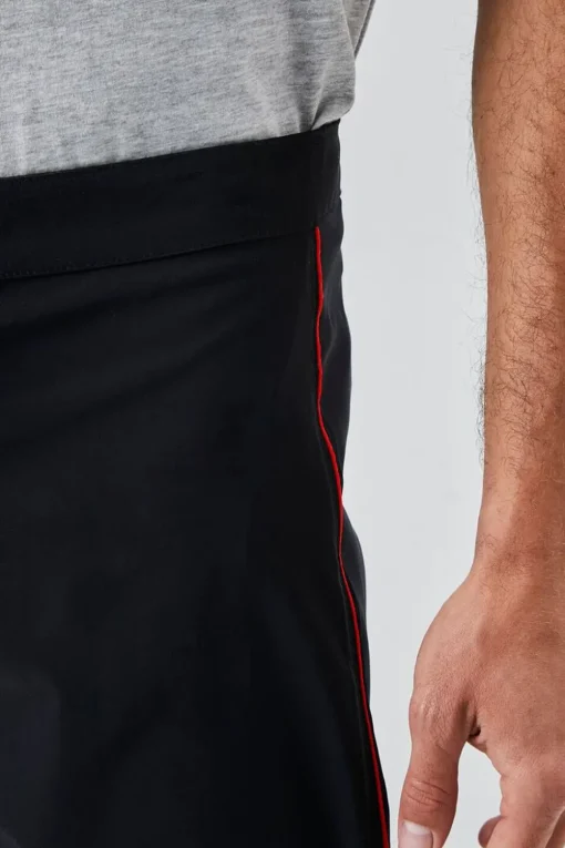 Lace-Up Contrast-Trim Swim Trunks