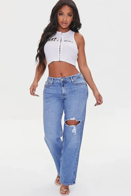 Lace-Up Dept Of Drama Tank Top