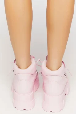 Lace-Up Lug Sole Ankle Booties