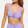 Lace-Up Sports Bra