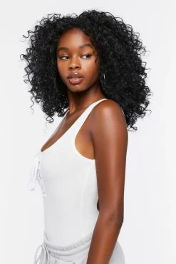 Lace-Up Tank Bodysuit