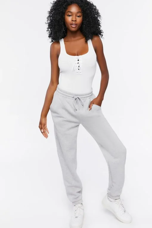 Lace-Up Tank Bodysuit