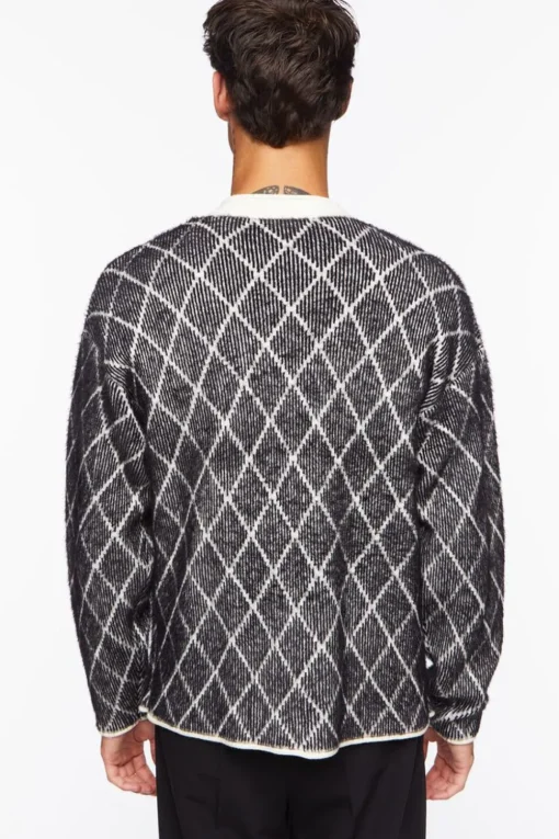 Lattice Cardigan Sweater