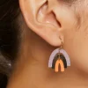 Layered Rainbow Drop Earrings