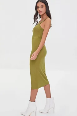 Leg-Slit Bodycon Dress