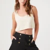 Linen-Blend Button-Front Shorts