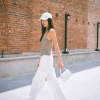 Linen-Blend Cargo Pants