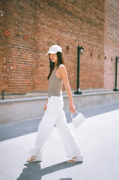 Linen-Blend Cargo Pants