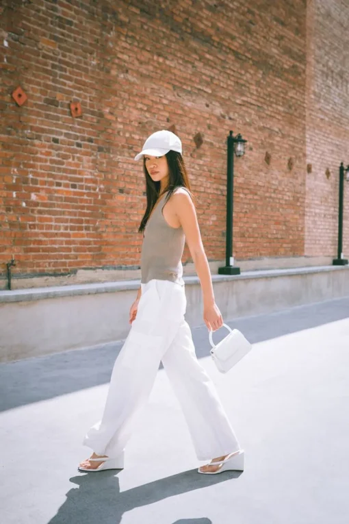 Linen-Blend Cargo Pants