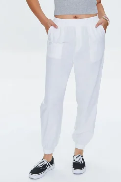 Linen-Blend Pocket Joggers