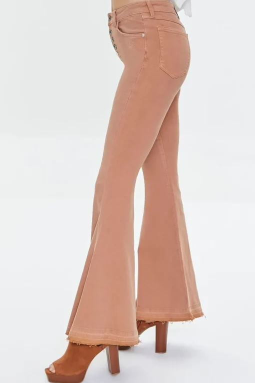Long High-Rise Flare Jeans