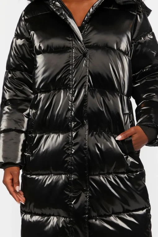 Longline Hooded Puffer Jacket