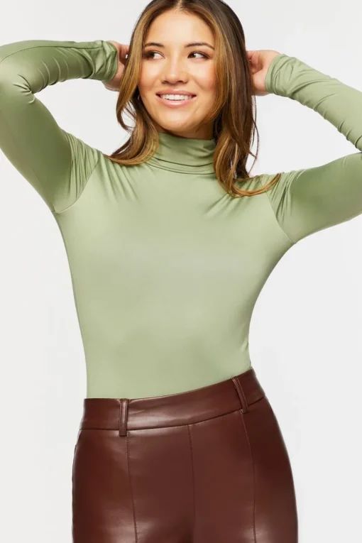 Long-Sleeve Turtleneck Bodysuit