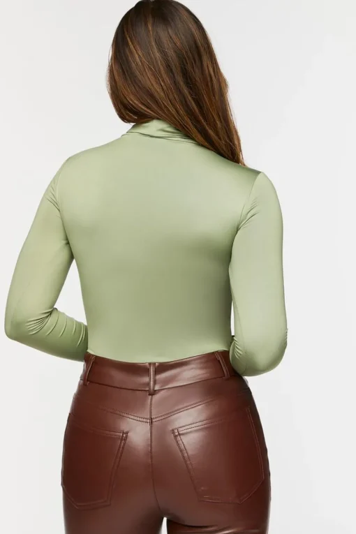 Long-Sleeve Turtleneck Bodysuit