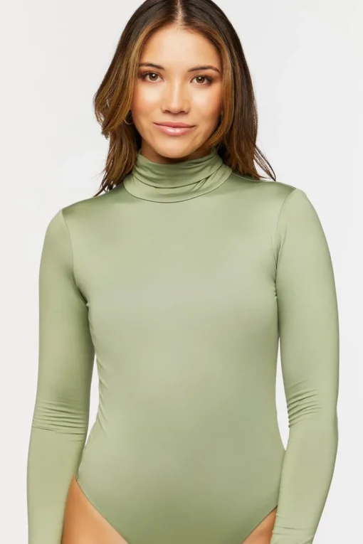 Long-Sleeve Turtleneck Bodysuit