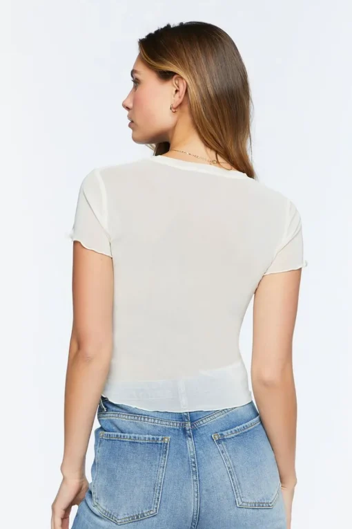 Love Is Love Embroidered Mesh Tee