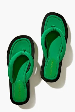 Low-Platform Thong Sandals