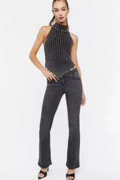 Low-Rise Bootcut Jeans