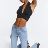 Low-Rise Bootcut Jeans