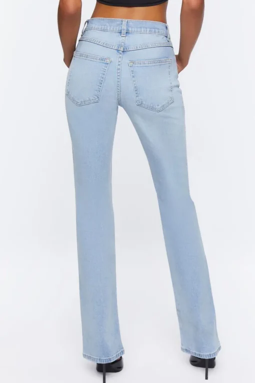 Low-Rise Bootcut Jeans