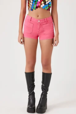 Low-Rise Denim Shorts