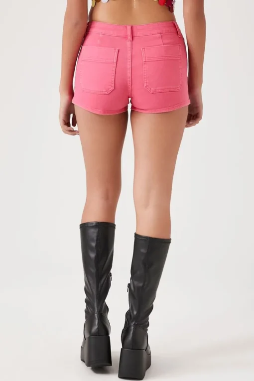 Low-Rise Denim Shorts