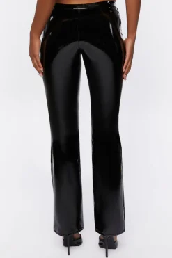 Low-Rise Faux Leather Leggings