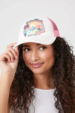 Malibu California Graphic Trucker Hat
