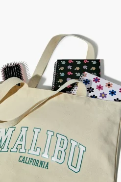 Malibu California Graphic Tote Bag