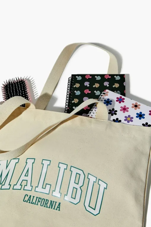 Malibu California Graphic Tote Bag