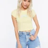 Malibu Graphic Cropped Tee