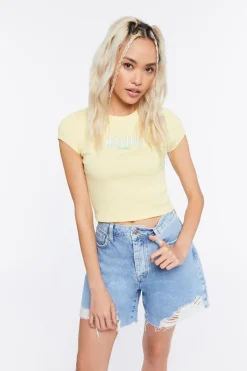 Malibu Graphic Cropped Tee