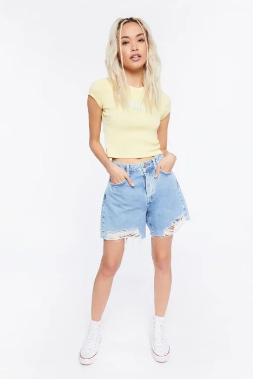 Malibu Graphic Cropped Tee