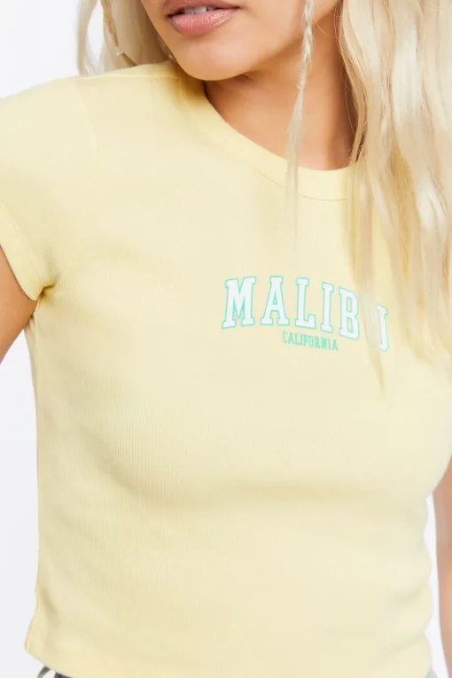 Malibu Graphic Cropped Tee