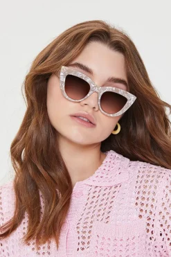 Marble Cat-Eye Sunglasses