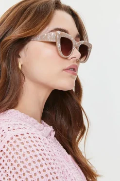 Marble Cat-Eye Sunglasses